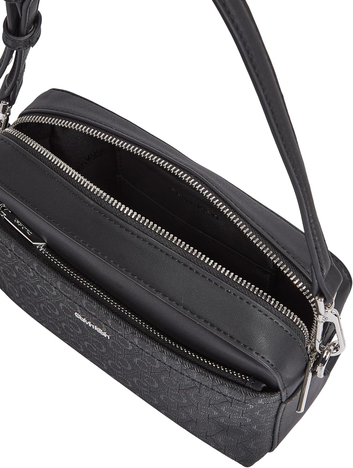 Calvin Klein Damaxelväska Must Kameraväska Mono Bred axelrem, Svart (Ck Black), Livsstorlek Damväskor Naty Shop