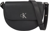 Calvin Klein Jeans Axelväska Minimal Monogram Sadelväska Klein Väskor Dam Naty Shop Svart (Svart)