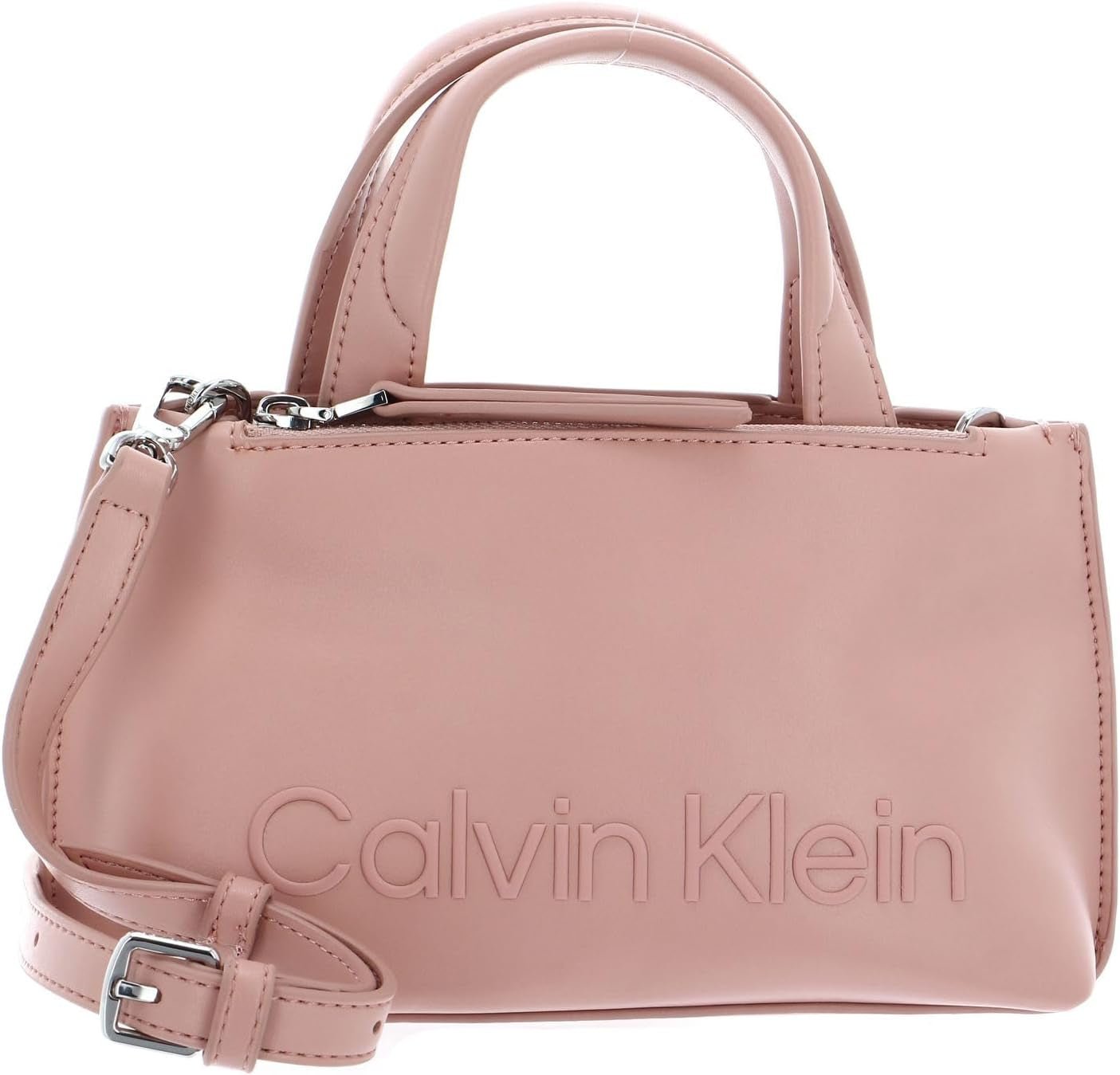 Calvin Klein Dam Ck Set Mini Tote K60k610167 Tygväska Dam Väskor Naty Shop Brun (Café Au Lait)