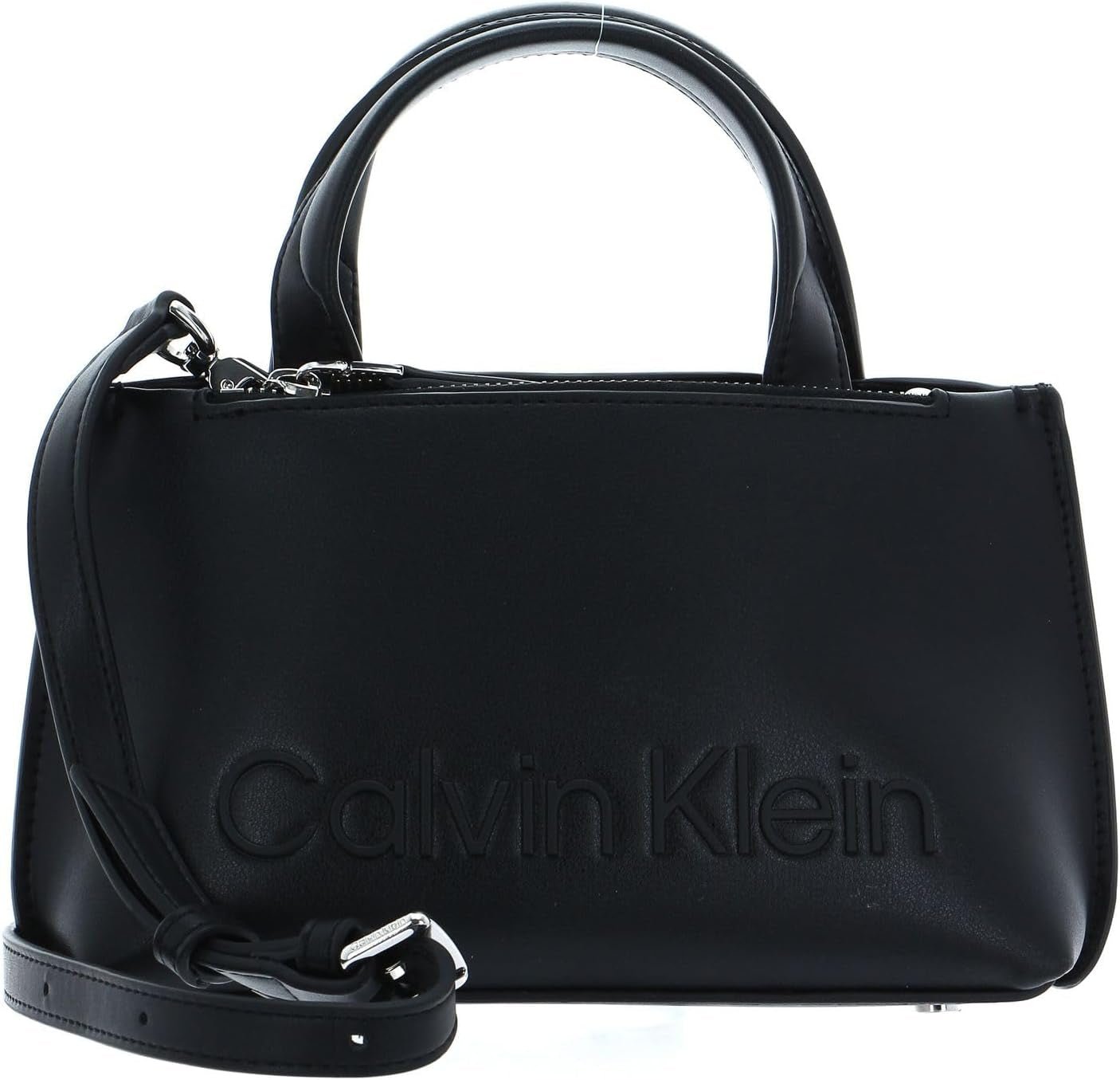 Calvin Klein Dam Ck Set Mini Tote K60k610167 Tygväska Damväskor Naty Shop Svart (Ck Svart)
