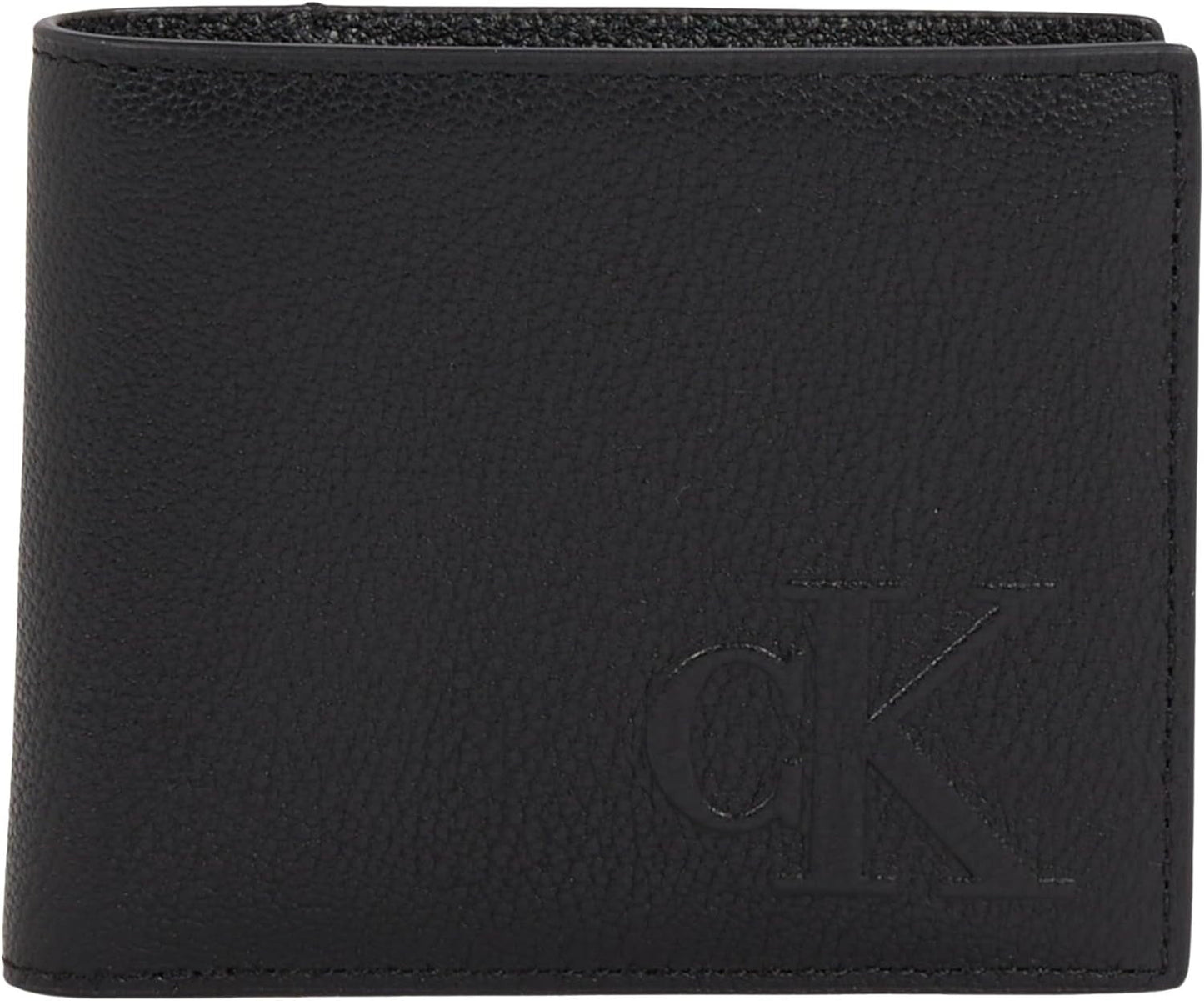 Calvin Klein Sculpted Impression för män Billfod Cc Lv04g1022g Resetillbehör Bi-Fold plånbok Herrplånbok Naty Shop Svart (Na Svart) Os