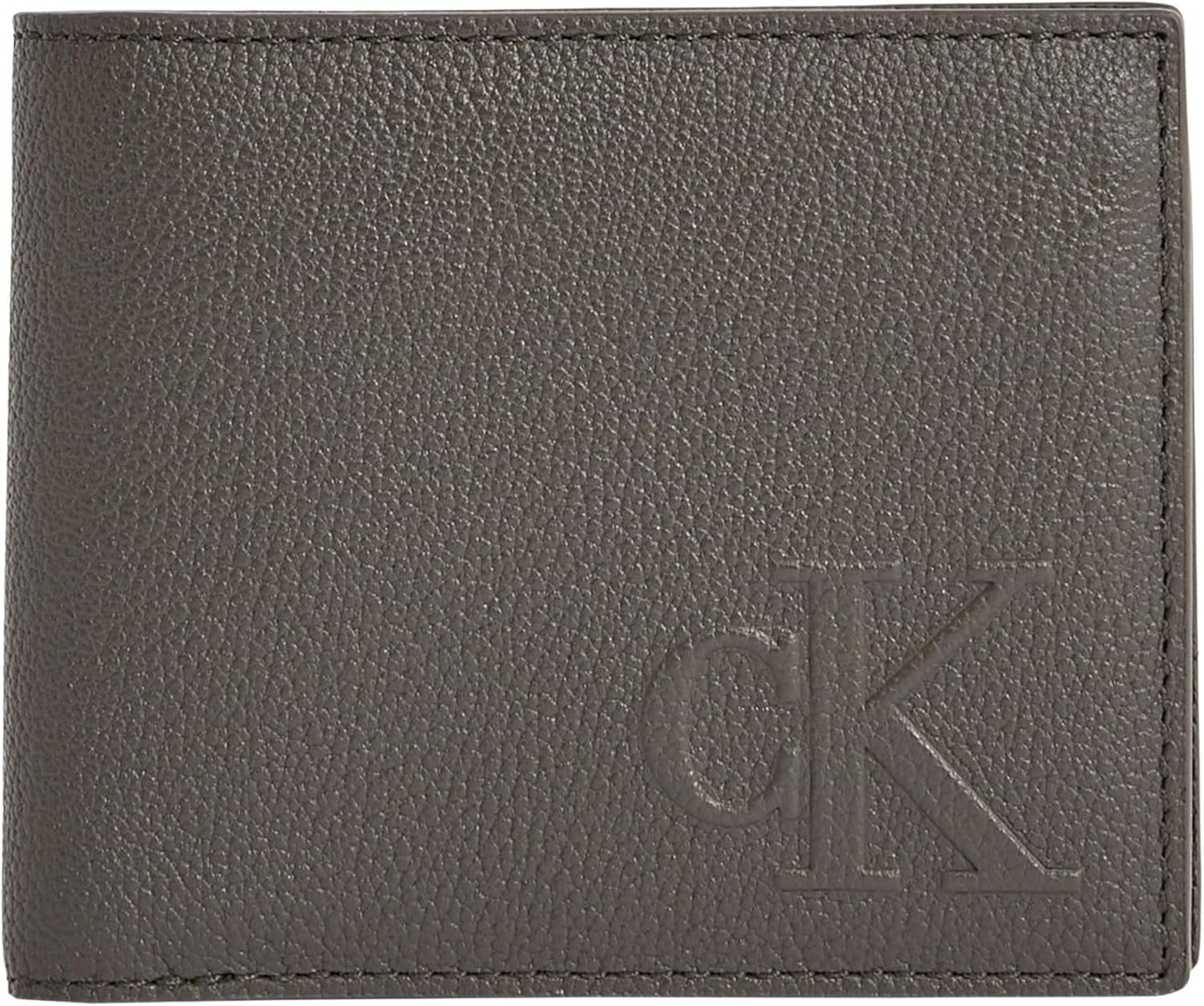 Calvin Klein Sculpted Impression för män Billfod Cc Lv04g1022g Resetillbehör Bi-Fold plånbok Herrplånbok Naty Shop Grey (Beluga) Os