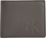 Calvin Klein Sculpted Impression för män Billfod Cc Lv04g1022g Resetillbehör Bi-Fold plånbok Herrplånbok Naty Shop Grey (Beluga) Os