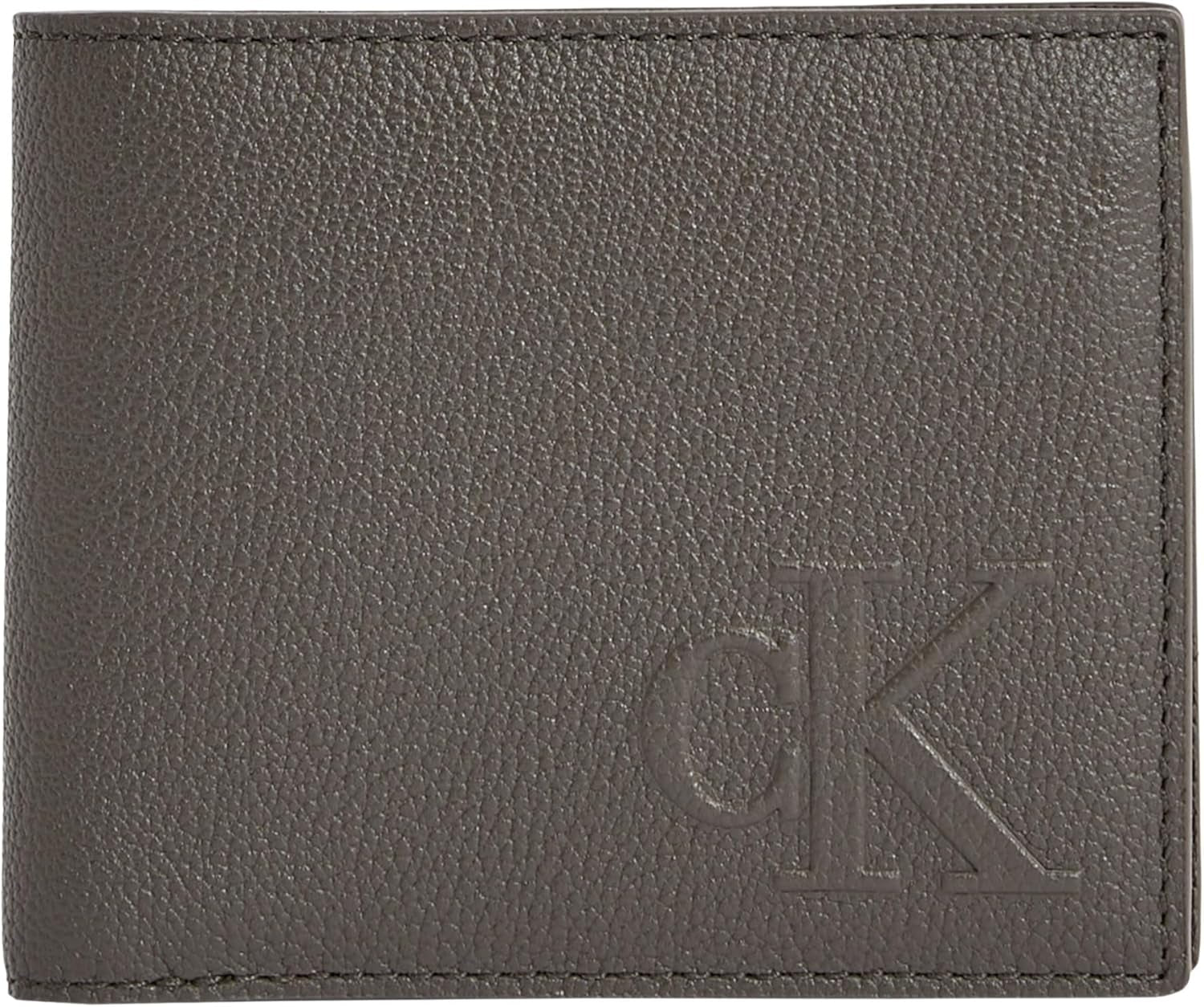 Calvin Klein Sculpted Impression för män Billfod Cc Lv04g1022g Resetillbehör Bi-Fold plånbok Herrplånbok Naty Shop Grey (Beluga) Os