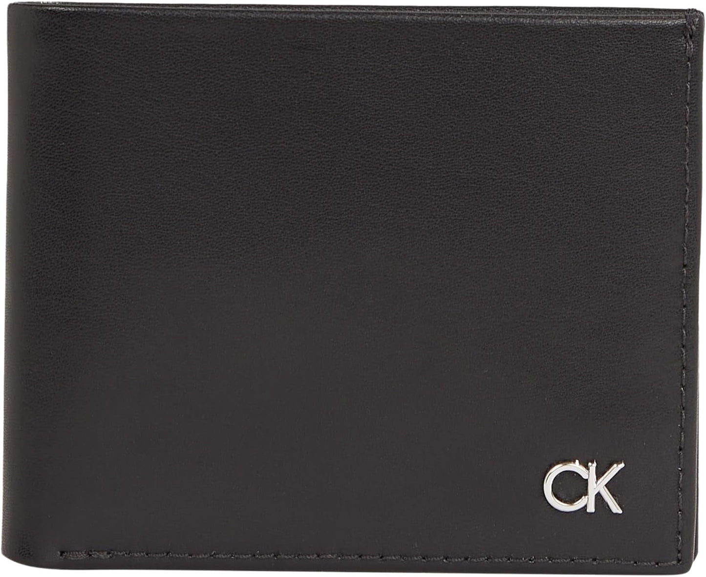 Calvin Klein METAL CK BIFOLD 6CC W/BILL Herrplånbok, Svart (Ck Black), OS Herrplånbok Naty Shop Standardtitel