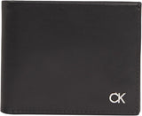 Calvin Klein METAL CK BIFOLD 6CC W/BILL Herrplånbok, Svart (Ck Black), OS Herrplånbok Naty Shop Standardtitel