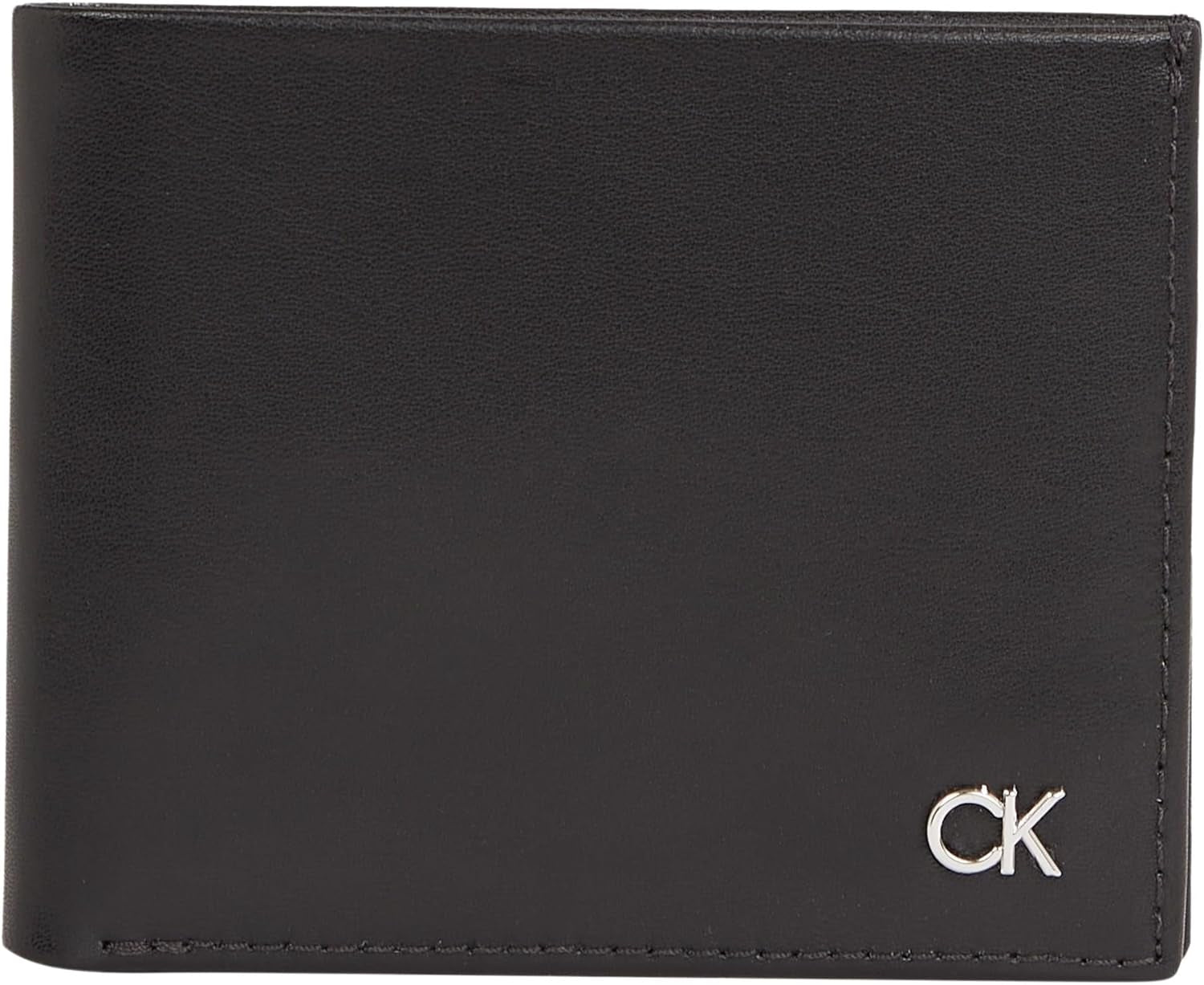 Calvin Klein METAL CK BIFOLD 6CC W/BILL Herrplånbok, Svart (Ck Black), OS Herrplånbok Naty Shop Standardtitel