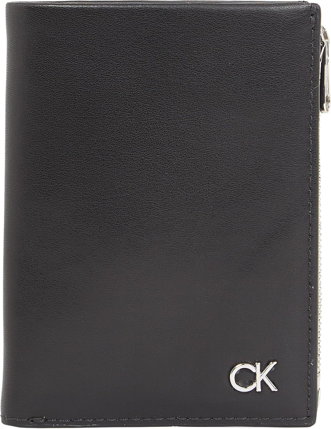 Calvin Klein METAL CK TRIFOLD 6CC W/DETACH C Herrplånbok, Svart (Ck Black), OS Herrplånbok Naty Shop Standardtitel