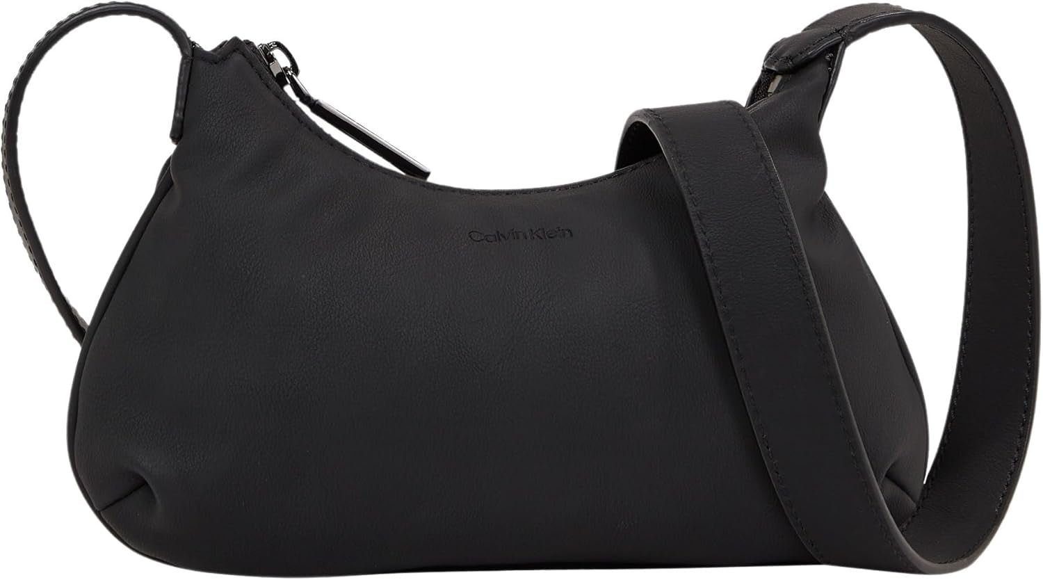 Calvin Klein Crossbody Klein Dragkedja Axelväska, Svart (Ck Svart), Väskor i naturlig storlek Dam Naty Shop Standardtitel
