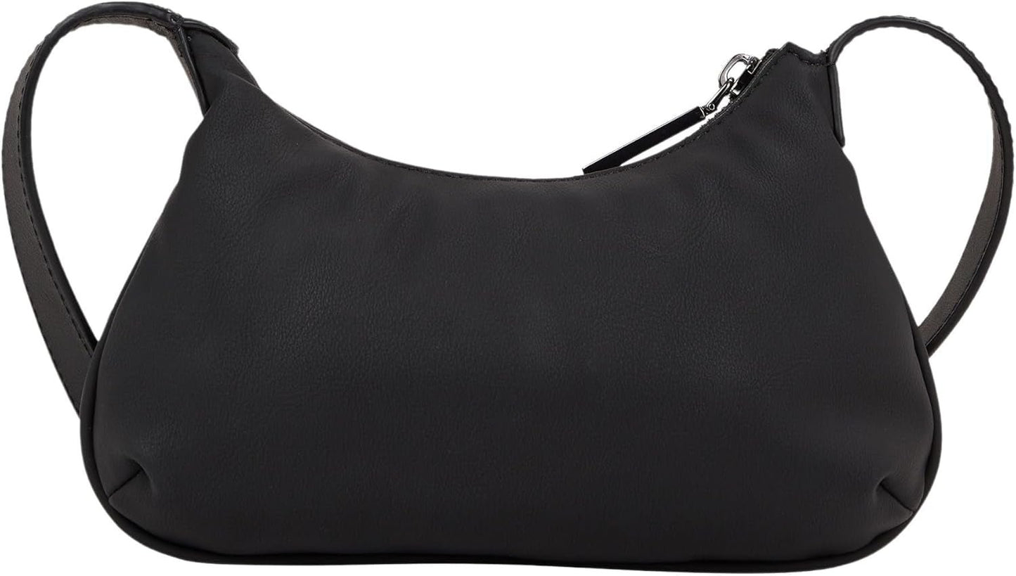 Calvin Klein Crossbody Klein Dragkedja Axelväska, Svart (Ck Svart), Naturlig storlek Damväskor Naty Shop
