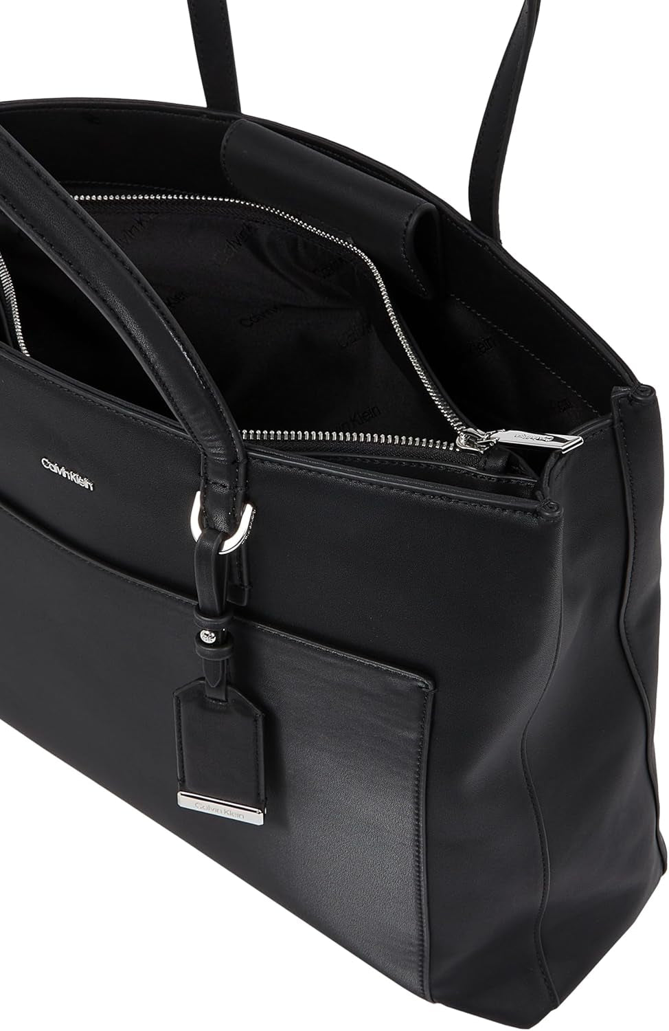 Calvin Klein Dam Shopper Must Medium med dragkedja, Svart (Ck Black), One size Damväskor Naty Shop