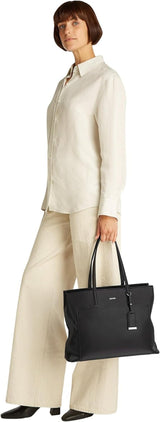 Calvin Klein Dam Shopper Must Medium med dragkedja, Svart (Ck Black), One size Damväskor Naty Shop