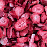 Frystorkade jordgubbar 150g - Frystorkade jordgubbsskivor - Frystorkad torkad frukt - Torkad jordgubbsfrukt - Perfekt för bakning, dekoration, snacks, müsli, efterrätter Torkade produkter Naty Shop