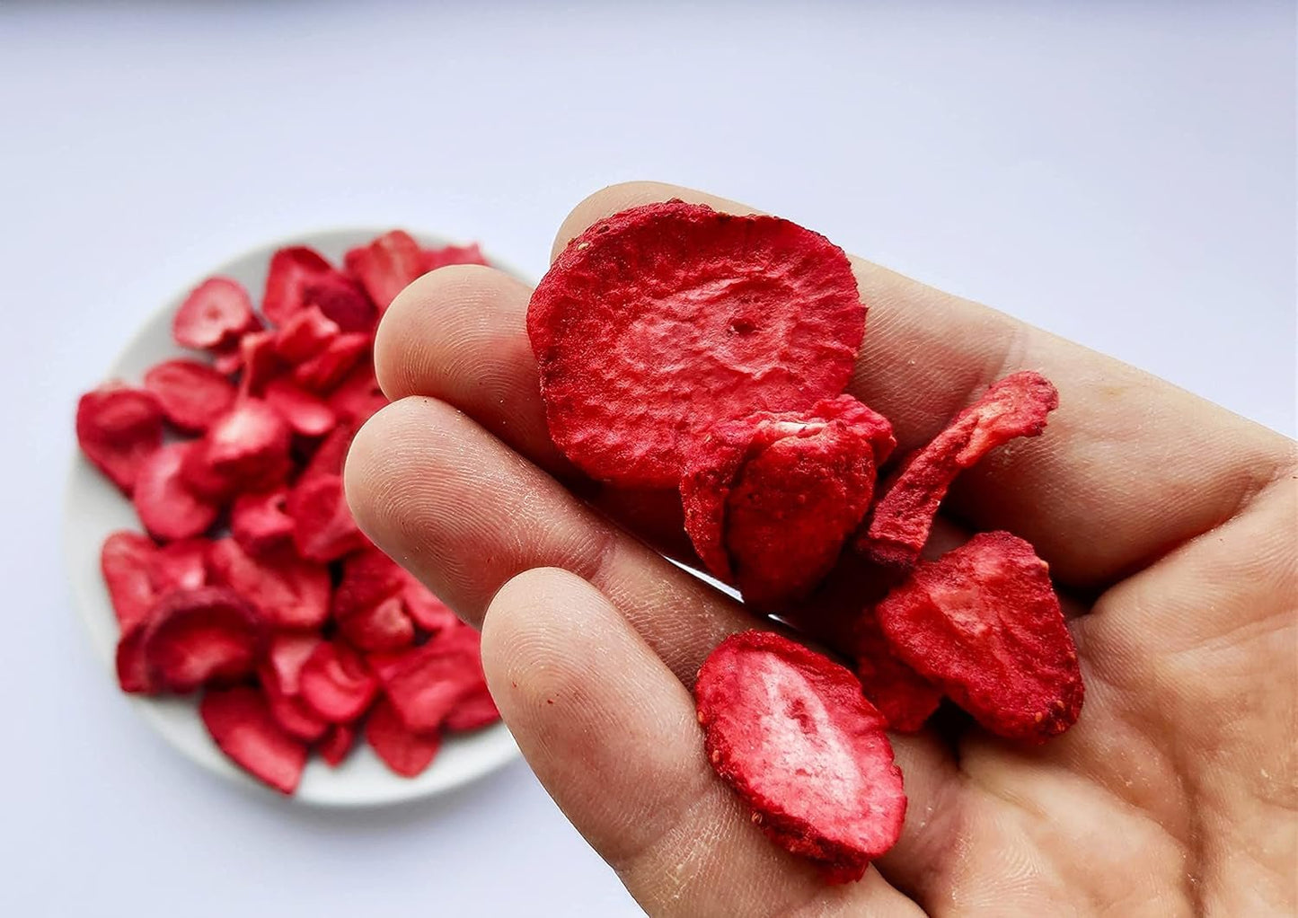 Frystorkade jordgubbar | Frystorkade frukter Frystorkade | Torkad frukt utan socker Torkad frukt | Torkade jordgubbar Frystorkade | Frystorkade frukter (90g) Dehydrerade produkter Naty Shop