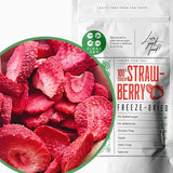 Frystorkade jordgubbar | Frystorkade frukter Frystorkade | Torkad frukt utan socker Torkad frukt | Torkade jordgubbar Frystorkade | Frystorkade frukter (90g) Dehydrerade produkter Naty Shop 90G
