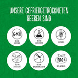 Super Garden Frystorkade Jordgubbar | Läcker och 100 % ren frystorkad frukt | Hela torkade jordgubbar för hälsosamma mellanmål eller bakning | Frystorkade jordgubbar 19g Naty Shop torkade produkter