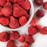 Super Garden Frystorkade Jordgubbar | Läcker och 100 % ren frystorkad frukt | Hela torkade jordgubbar för hälsosamma mellanmål eller bakning | Frystorkade jordgubbar 19g Naty Shop torkade produkter