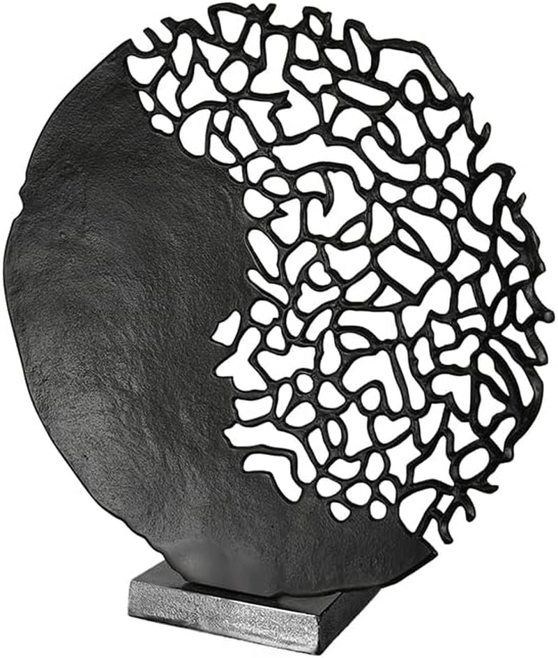 Casablanca modern design GILDE skulptur Osaka svart H: 44 cm B: 41 cm D: 10 cm 43491 Statyetter och skulpturer Naty Shop