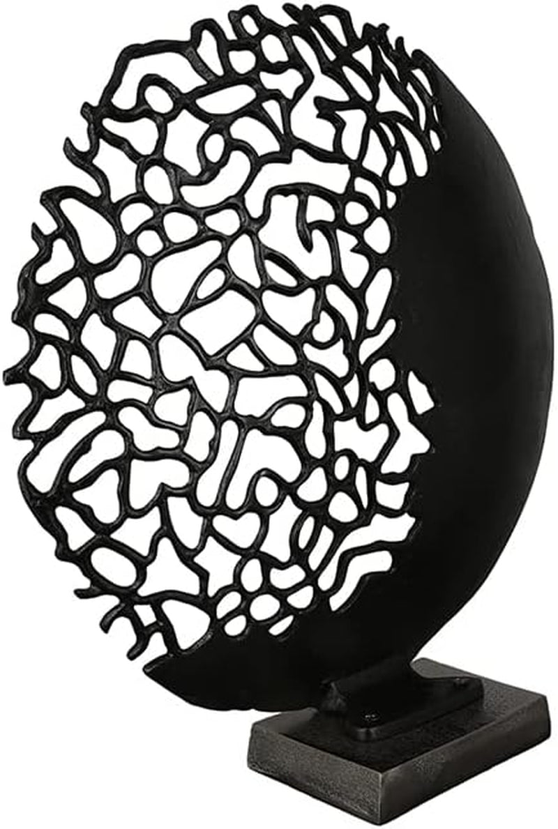 Casablanca modern design GILDE skulptur Osaka svart H: 44 cm B: 41 cm D: 10 cm 43491 Statyetter och skulpturer Naty Shop