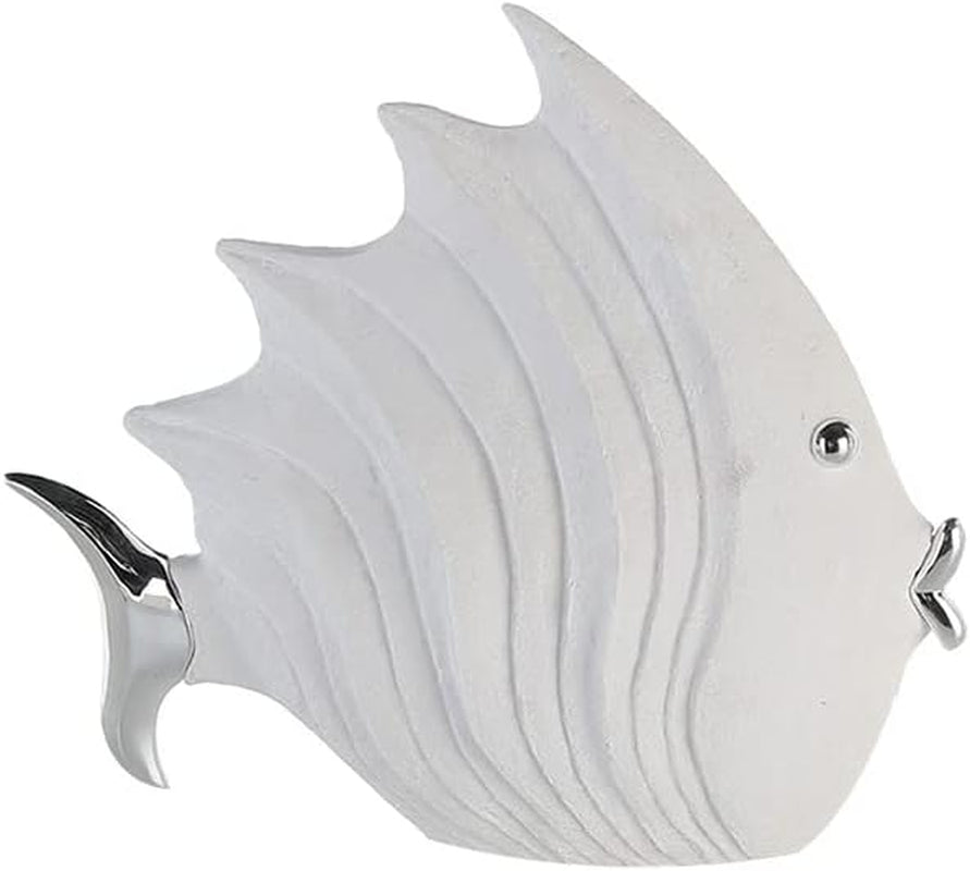 Casablanca Skulptur - Par dekorativ statyett - Polyresin - Färg: antiksilver Höjd 25 cm Statyetter och skulpturer Naty Shop Vit Höjd 26 cm