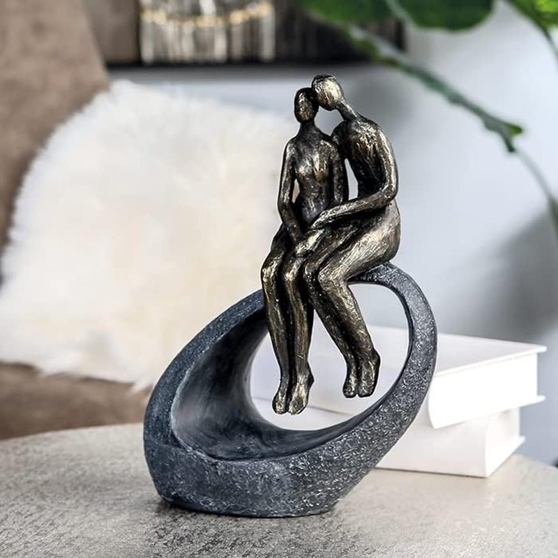 Casablanca - Skulptur - Dekorativ statyett - Moment - Par - Poly - färgad brons - 27 x 19 cm Statyetter och skulpturer Naty Shop
