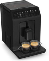 Krups EA897B Evidence ECOdesign automatisk espressomaskin, automatisk espresso- och cappuccinofunktion, Quattro Force-teknik, entrycksmjölkkoppar, 8 förinställningar, mjölksystem, 1450W