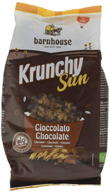 Barnhouse Krunchy Sun | Müsli med choklad | Ekologisk | Vegetarisk, 375 gram