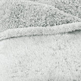 Aqua-Textil Fluffig mysig filt 150 X 200 Cm Grå Vit Melange Plysch TV-filt Överkast Sherpa Fleece Oeko-Tex Ottawa Sängar och filtar Besuche den aqua-textil-Store