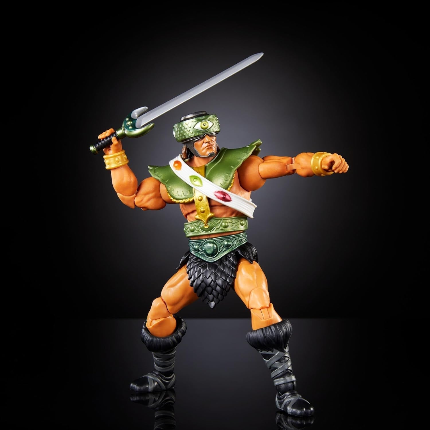 Universums mästare Masterverse Nya Eternia Tri-Klops Actionfigur Deluxe samlarfigur med 30 rörelsepunkter och tillbehör Motu Toy HYC52 Actionfigurer Naty Shop
