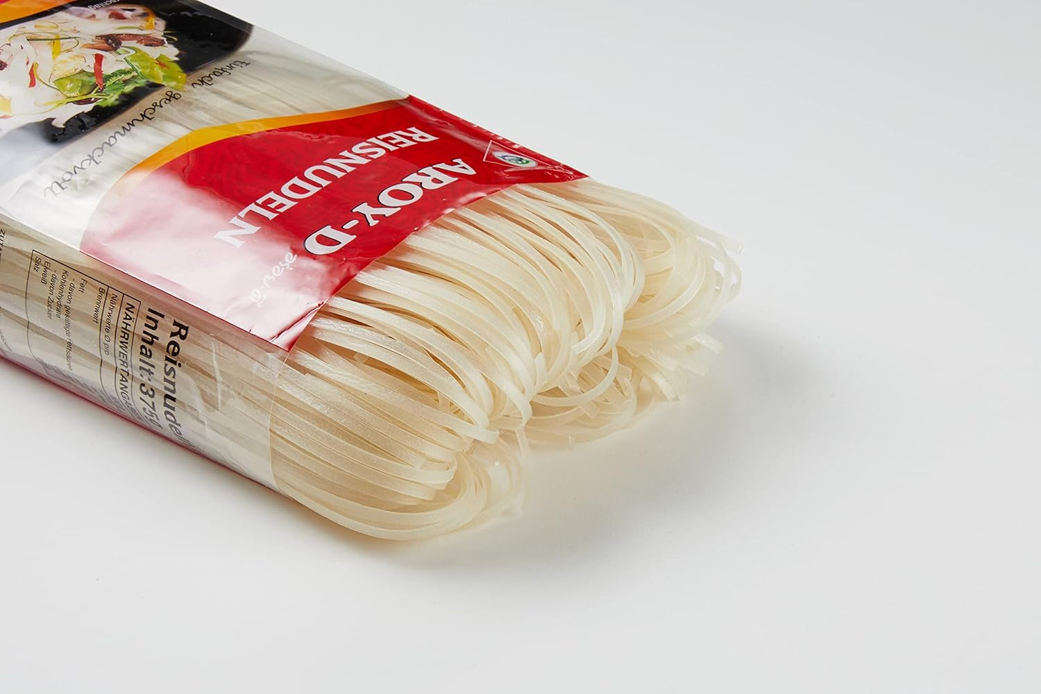 Aroy-D Risnudlar Glutenfria 3 mm förpackningar (1 förpackning x 375 g)