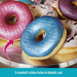 DECOCINO Metallic Pastell Coloring Powder (3X2G) – Blå, Lila och Rosa – Food Coloring Pulver – Glitterpulver Lämplig för fondant som tårtdekoration och tårtdekoration!