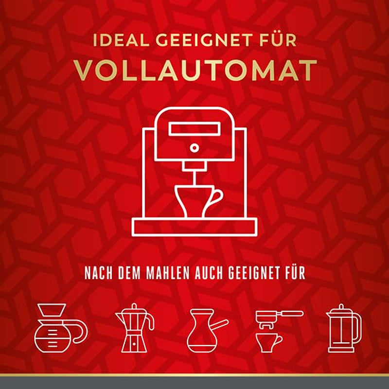 Vienna Melange - 500g fullkorn | Klassisk wienerkaffeblandning | Aromatiskt kaffe erhållet från 100 % Arabicabönor Idealisk för helautomatiska kaffemaskiner och espressomaskiner