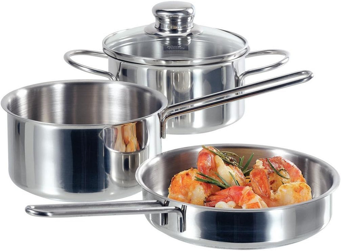 Fissler Häppchen / Kastrull i rostfritt stål (Ø 16Cm - 0,5 liter) Mini otäckt kastrull, perfekt för små snacks - Induktion, silver kastruller och stekpannor Naty Shop