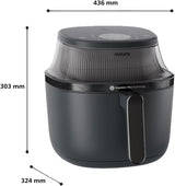Philips Airfryer 3000 Series 6,2L, Matlagningsfönster, 16 matlagningsfunktioner i 1, Rapidair plus-teknik, Fettborttagning, Receptapplikation Homeid Appliances Naty Shop