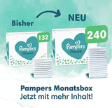 Harmonie Babyblöjeset Storlek 2 (4-8 kg, 240 stycken) MÅNADSBOX och Harmonie Aqua Baby Wet Wipes Box 720 Wipes (15 x 48), Baby Essentials