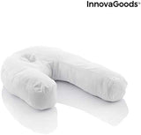 Innovagoods Ergonomisk U-formad kudde för sidoslipare, idealisk för graviditet, främjar lugn andning, minskar snarkning, bomull och polyester, vit, 39 X 57 X 14 cm Cervikala ortopediska kuddar Naty Shop