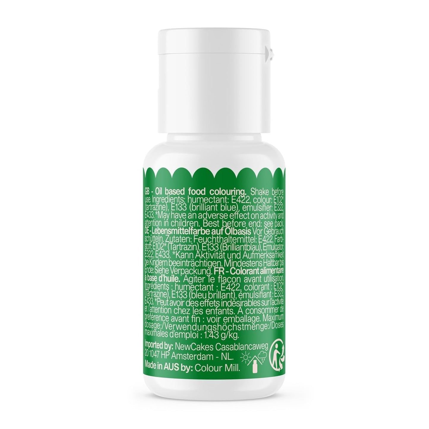 Livsmedelsfärg Färg Mill Oil Blend Forest Oil - Livsmedelsfärg för choklad, fondant, muffins, kakor, bakning, macaroons - Livsmedelsfärg för att dekorera tårtor - 100 ml