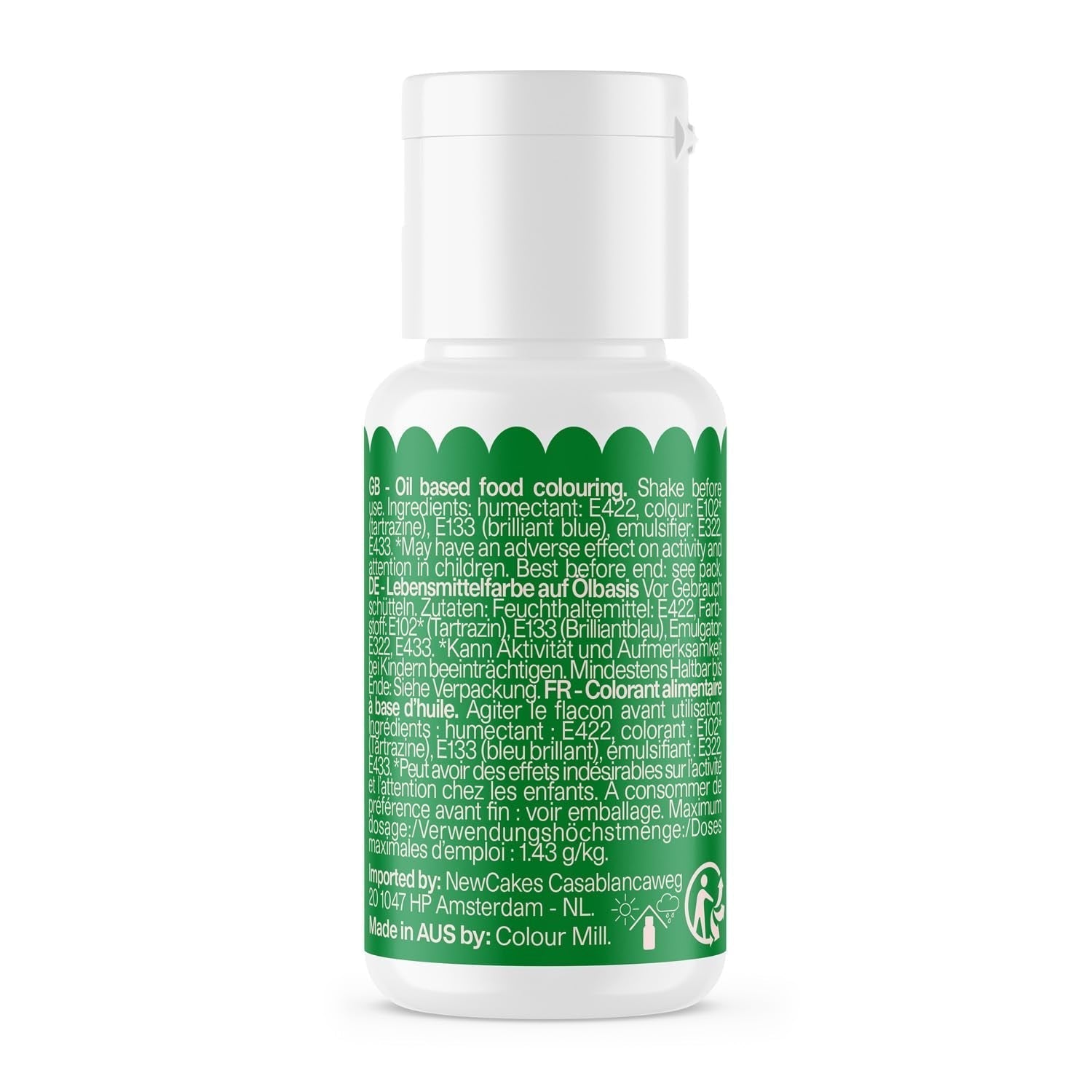 Livsmedelsfärg Färg Mill Oil Blend Forest Oil - Livsmedelsfärg för choklad, fondant, muffins, kakor, bakning, macaroons - Livsmedelsfärg för att dekorera tårtor - 100 ml
