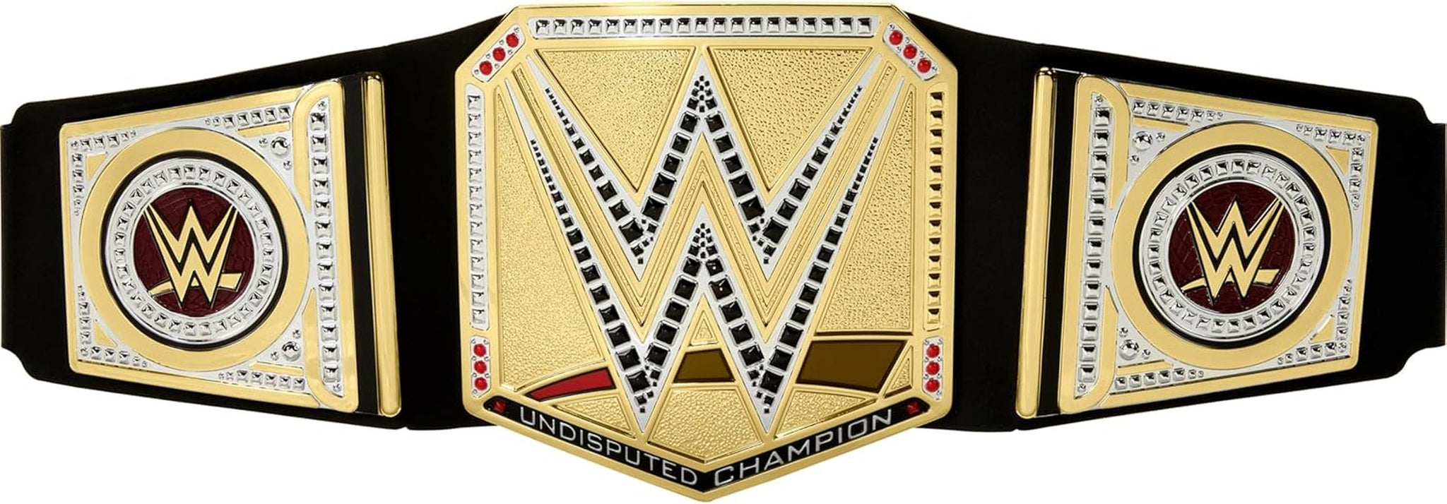 Mattel Mattel WWE Championship-bälte, obestridda WWE Universal Championship-rollspel och kostym, ca. 100 cm långt konstläderbälte med unik passform, HYJ35 Actionfigurer Naty Shop Standardtitel