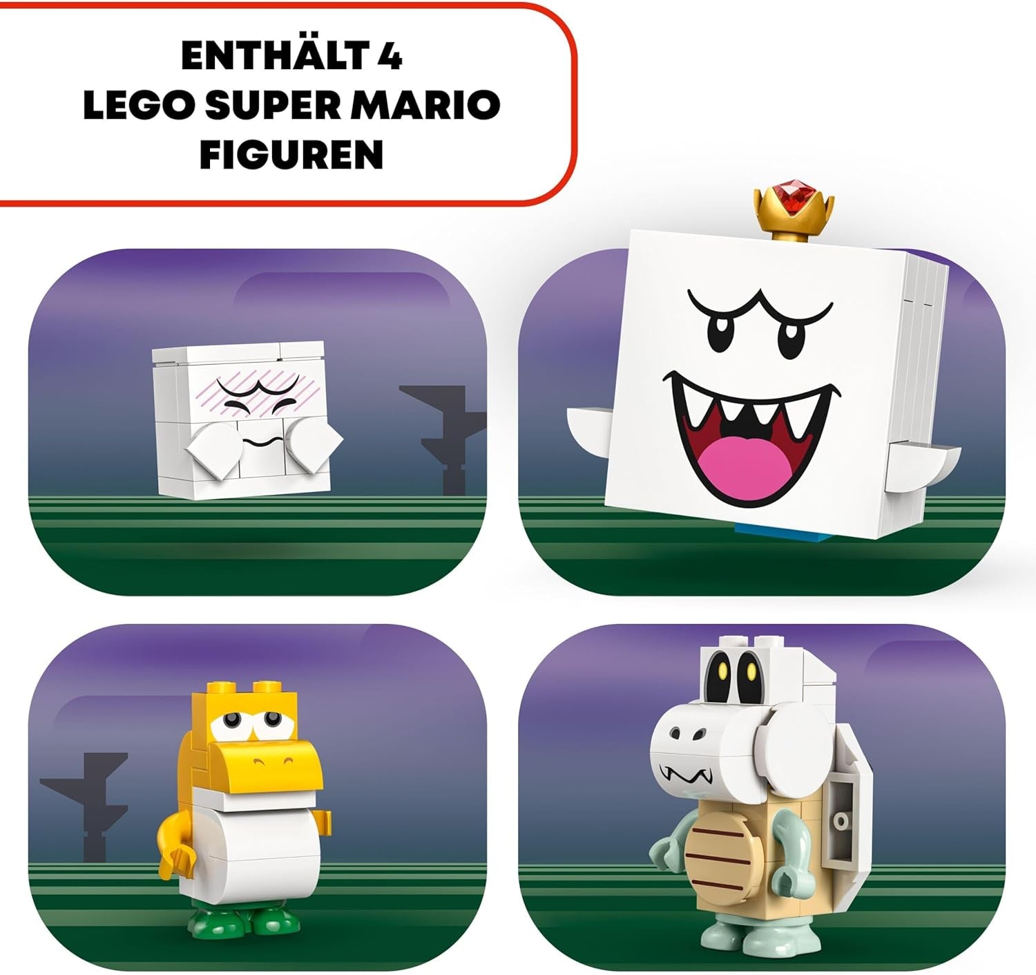 LEGO Super Mario King Buu Huu's Haunted House Kids Haunted House Nintendo Samlarset med Baby Yoshi-present för pojkar, flickor och spelare i åldern 8+ 71436 Byggset Besuche den LEGO-Store