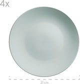 MÄSER Pastell Selection, Modernes Geschirr Set för 4 personer, 16-teiliges Kombiservice aus Keramik, Steinzeug, Türkis-Grün