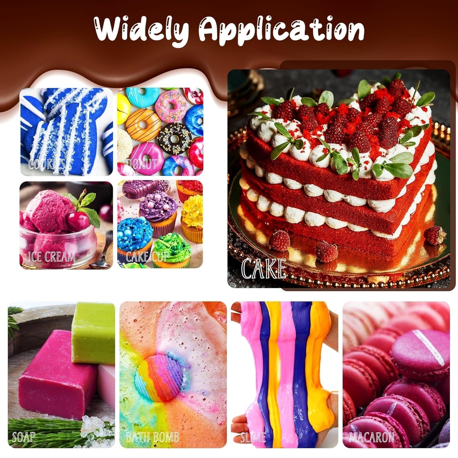 Gel matfärg - Högkoncentrerad gel matfärg för kakor, bakning, påskägg, drycker - Sockerfri matfärg för fondant, glasyr, slem, tårtdekorering (Red Velvet, 150G)