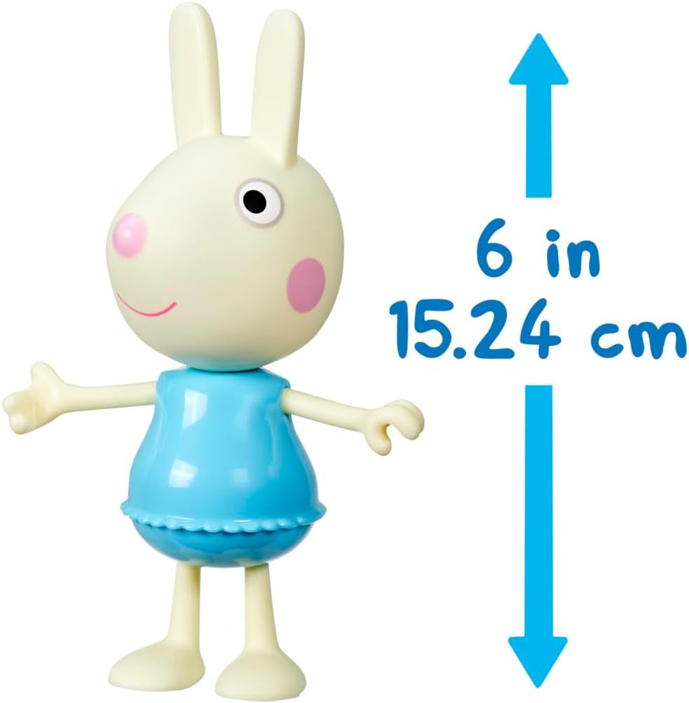 Peppa Pig Luisa Spoon - Rolig klänningsfigur, 15 cm flickdocka med tillbehör och kläder, interaktiv leksaksset för småbarn från 3 år och uppåt