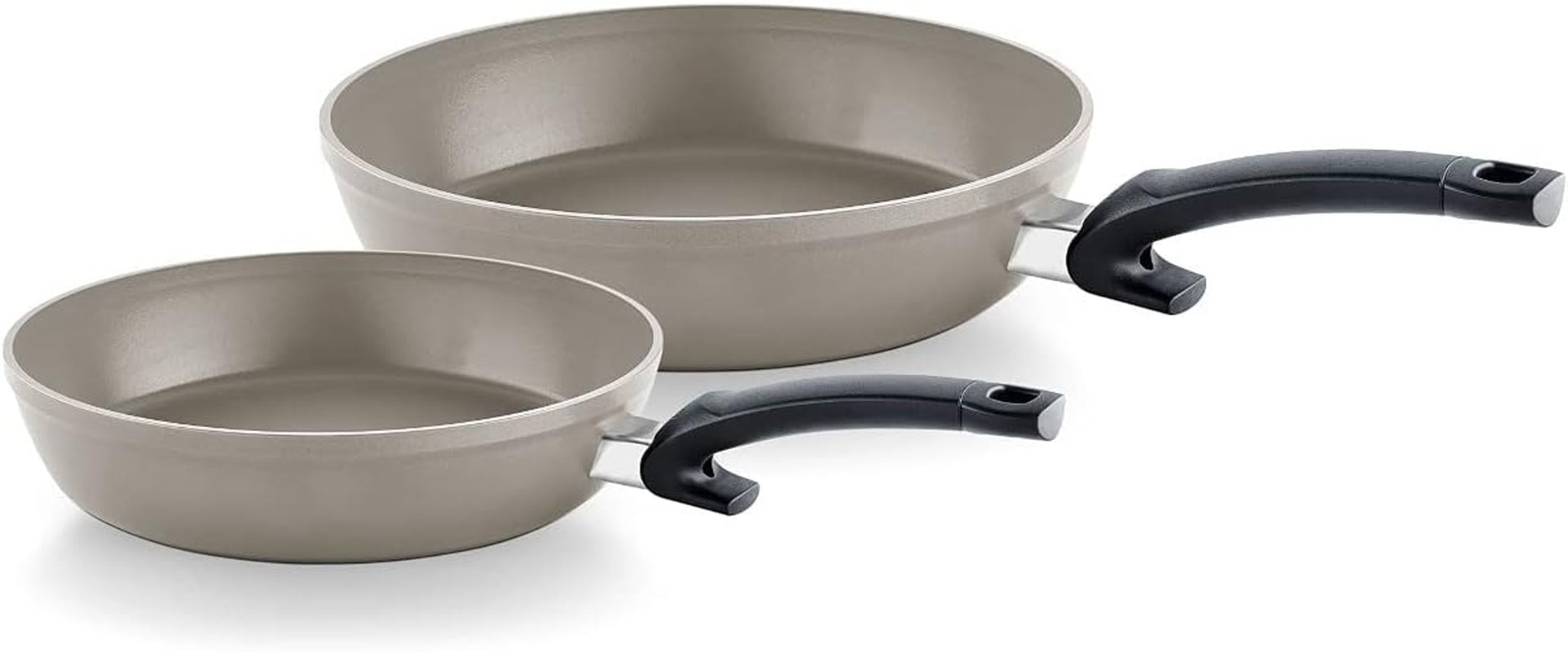 Fissler Ceratal Comfort, non-stick keramisk panna - induktionsgrytor och stekpannor Naty Shop Set med 2 kastruller med diametrar 24 och 28 cm