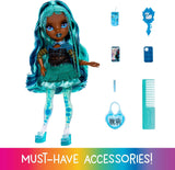 Rainbow High Sparkle & Shine Doll - Misty - 28 cm fashionabel docka med turkost hår och magiska bubblor Stående Färgglada dressing och leksamlarobjekt i 4-12 år