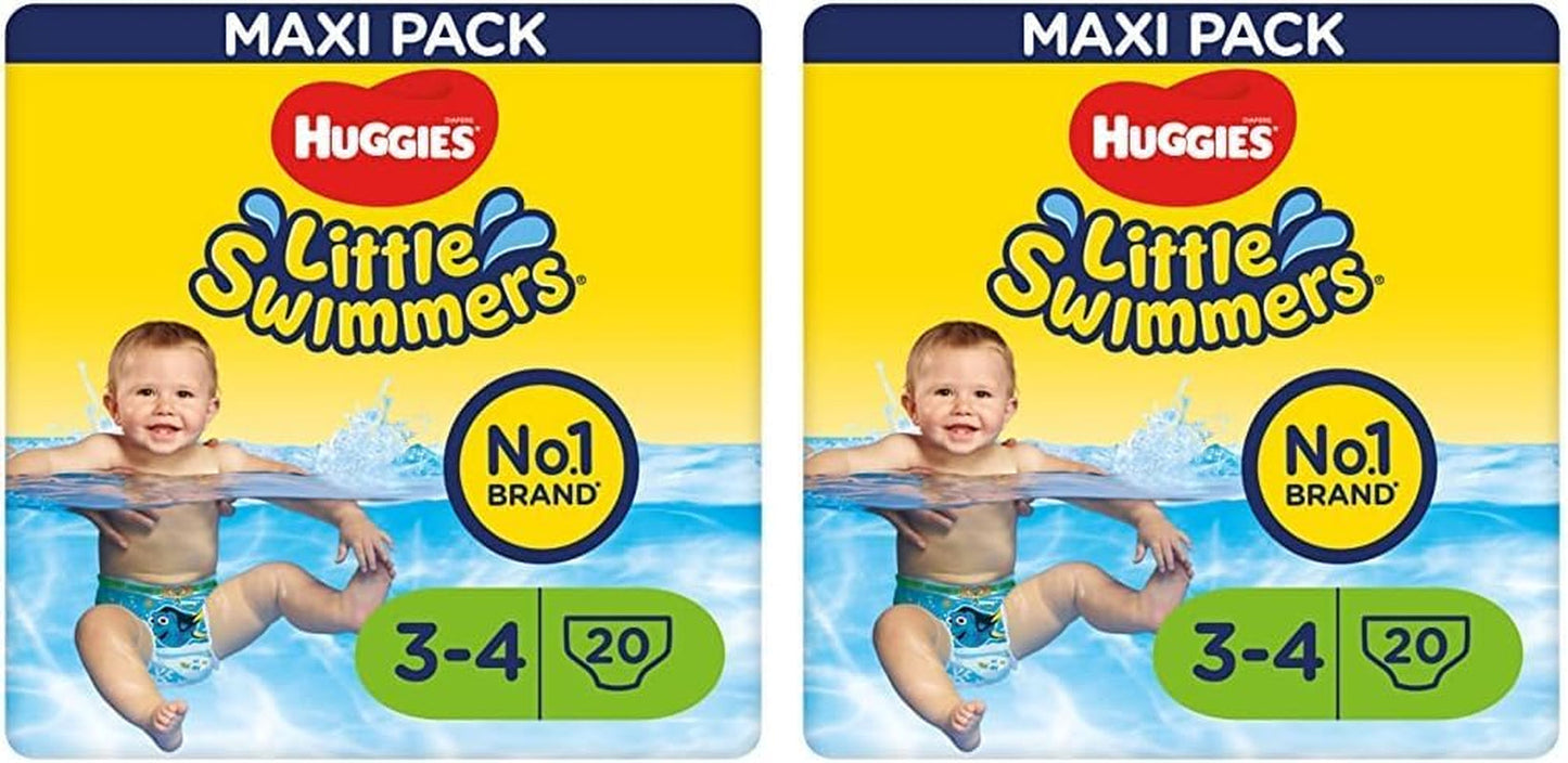 Huggies Little Swimmers simblöjor, storlek 3-4 (7-15 kg), 1 förpackning om 20