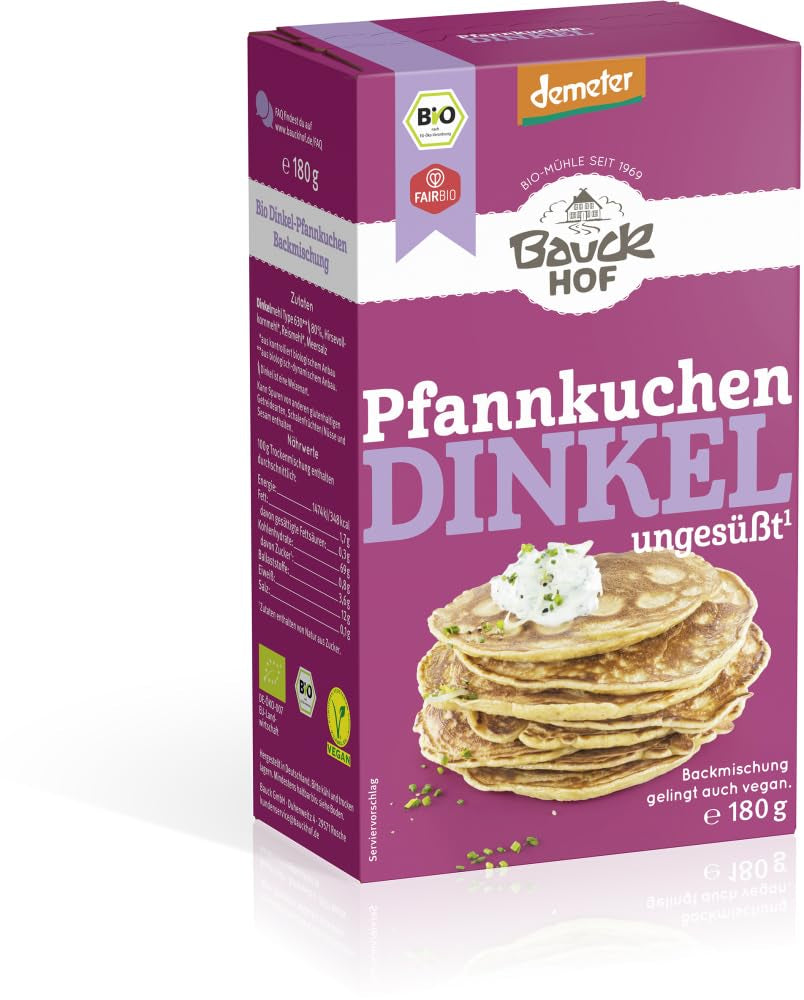 Dinkel-Pfannenkuchen, 180 G Blandning för bakning och matlagning Naty Shop 3,24 Kg (1Er Pack)