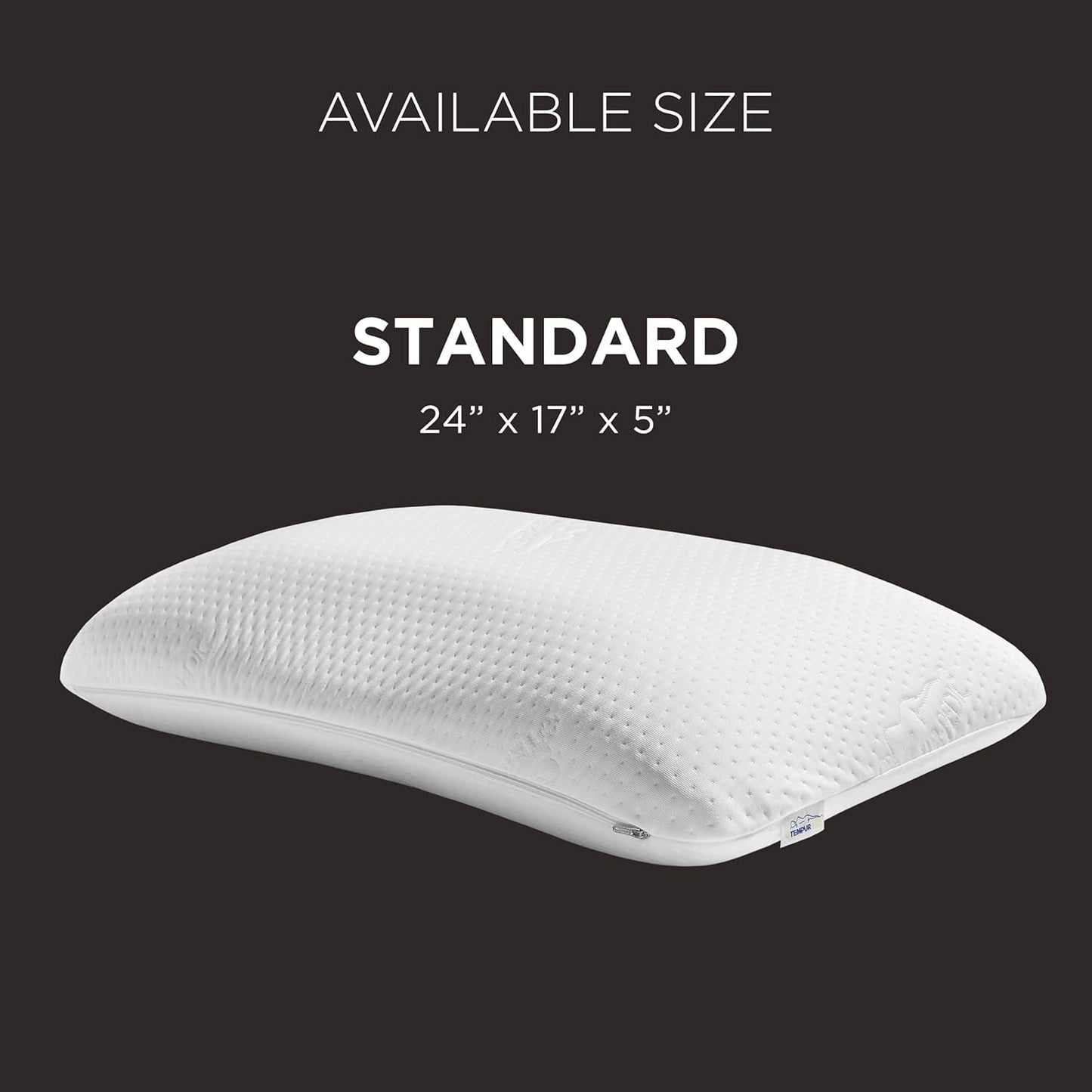 TEMPUR-PEDIC Symphony Kudde Tillverkad av memory foam, Lyxig, Mjuk, Standard, Vita Standardkuddar Naty Shop