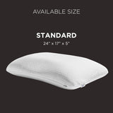 TEMPUR-PEDIC Symphony Kudde Tillverkad av memory foam, Lyxig, Mjuk, Standard, Vita Standardkuddar Naty Shop