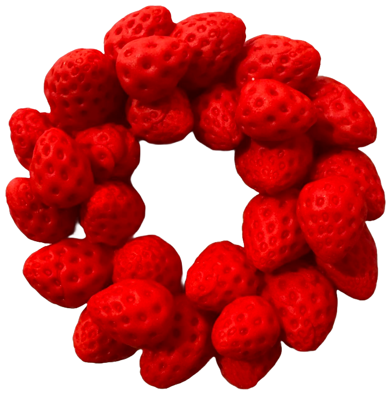 Ätlig sockerpastadekoration, Strawberry Crown Sockerpastadekorationer Naty Shop